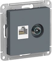 Розетка RJ45+TV Оконечная без рамки Systeme Electric AtlasDesign 2-м. грифель картинка